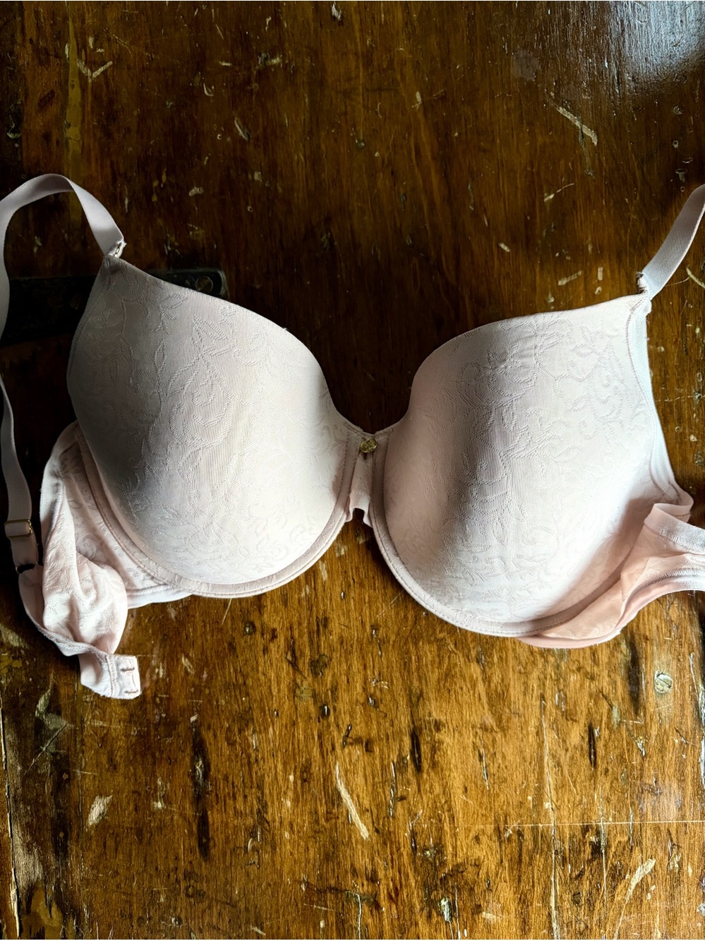 Natori Sheer Jacquard Bra NWOT in Mauve-Pink Size 36D.